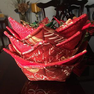 BOWL & MUG COZIES  Reversible Microwave Safe.  (Set of 2)